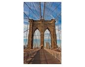 Fototapete Stadt / Bauten Vlies Fototapete - Brooklyn Brücke 150 x 250 cm 