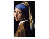 Fototapete  Kunst Vlies Fototapete - Frau mit Perlenohrringen von Johannes Vermeer 150 x 250 cm 