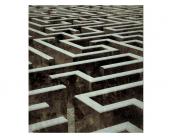 Fototapete 3D Vlies Fototapete - 3D Labyrinth 225 x 250 cm 