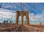 Fototapete Stadt / Bauten Vlies Fototapete - Brooklyn Brücke 375 x 250 cm 