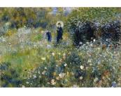 Fototapete  Kunst Vlies Fototapete - Frauen im Garten von Pierr August Renoir 375 x 250 cm 