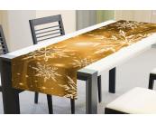 Tischläufer - Goldene Schneeflocken