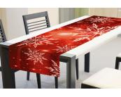 Tischläufer Tischläufer - Rote Schneeflocken