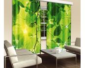 Vorhang - Grüne Blätter 280 x 245 cm